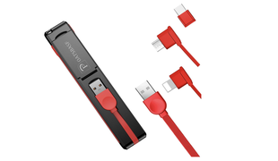 iPhoneもAndroid端末もこれ1本。3つの端子が1つになった「折りたたみ式 3in1充電ケーブル」