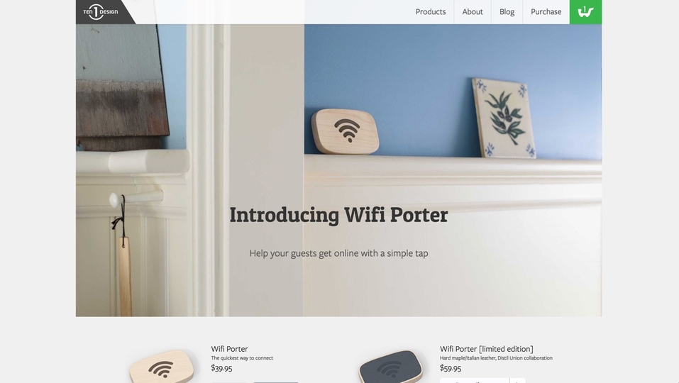 スマホをかざすだけでWi-Fiに接続できるデバイス「Wifi Porter」
