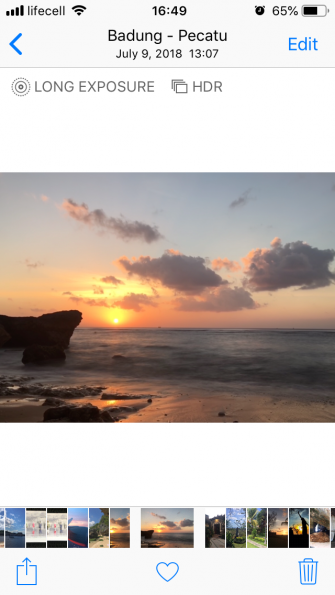 iPhoneで長時間露光写真