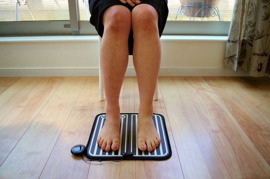 ems 自転車に乗りながら