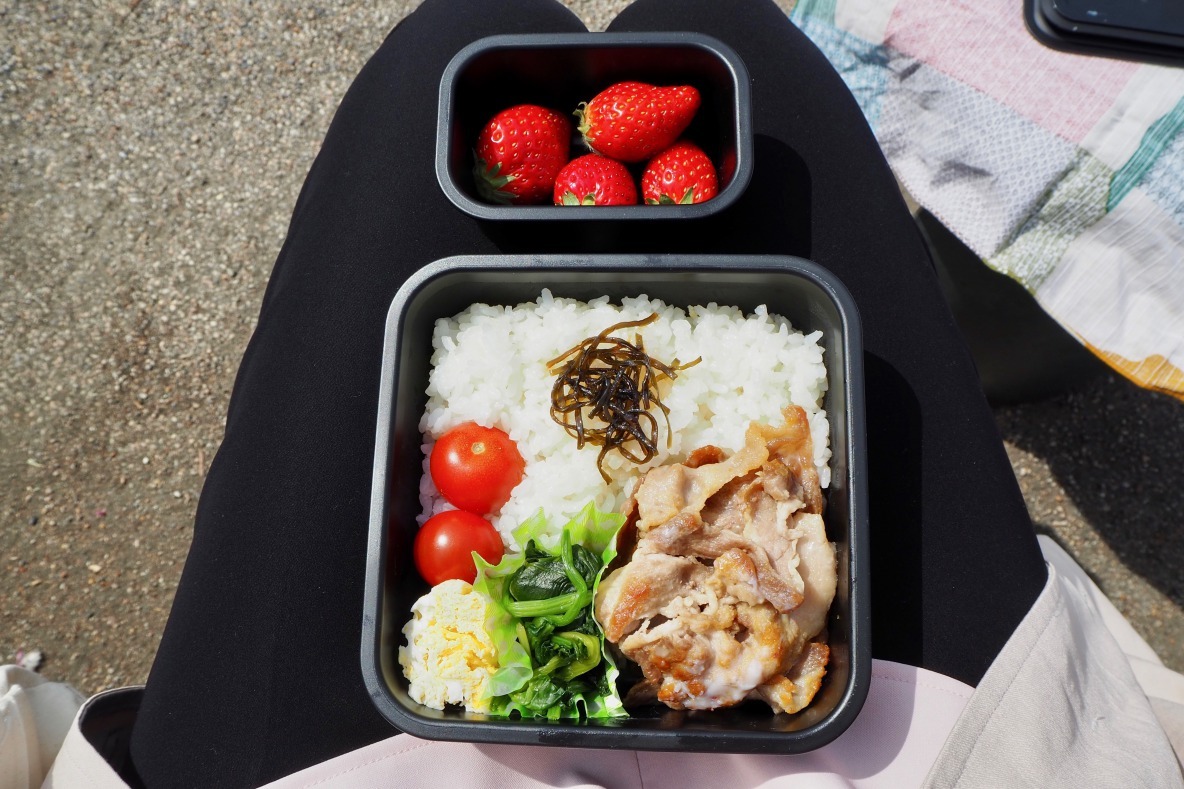 おかずの入った弁当箱
