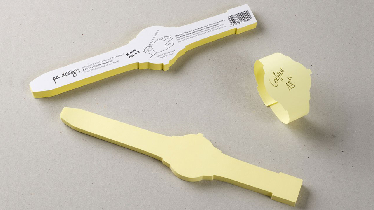 腕時計みたいに手に巻くメモ『Post-it Watch』
