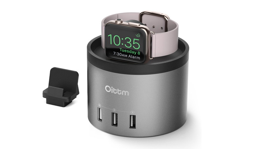 Apple WatchもiPhoneも場所を取らずにチャージ可能! スタンドや小物入れにも使える4ポート搭載多機能充電スタンド