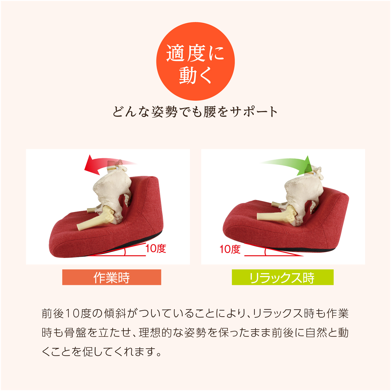⭐新品⭐オッコス Okkosu 姿勢サポートクッション デスクワーク時に取り入れたい。姿勢のバランスを矯正する骨盤バランス