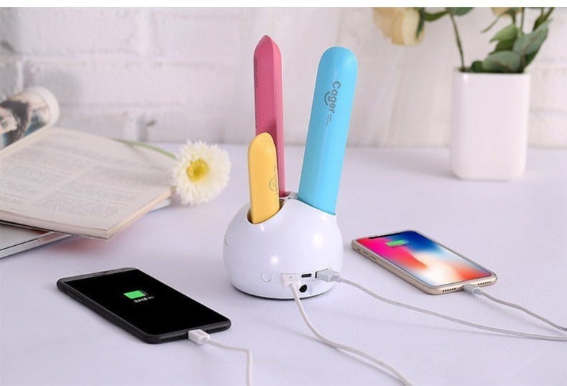 3本セットで合計16750mAh。シェアして使える「カラフルバンク」が残り1日が残り1日