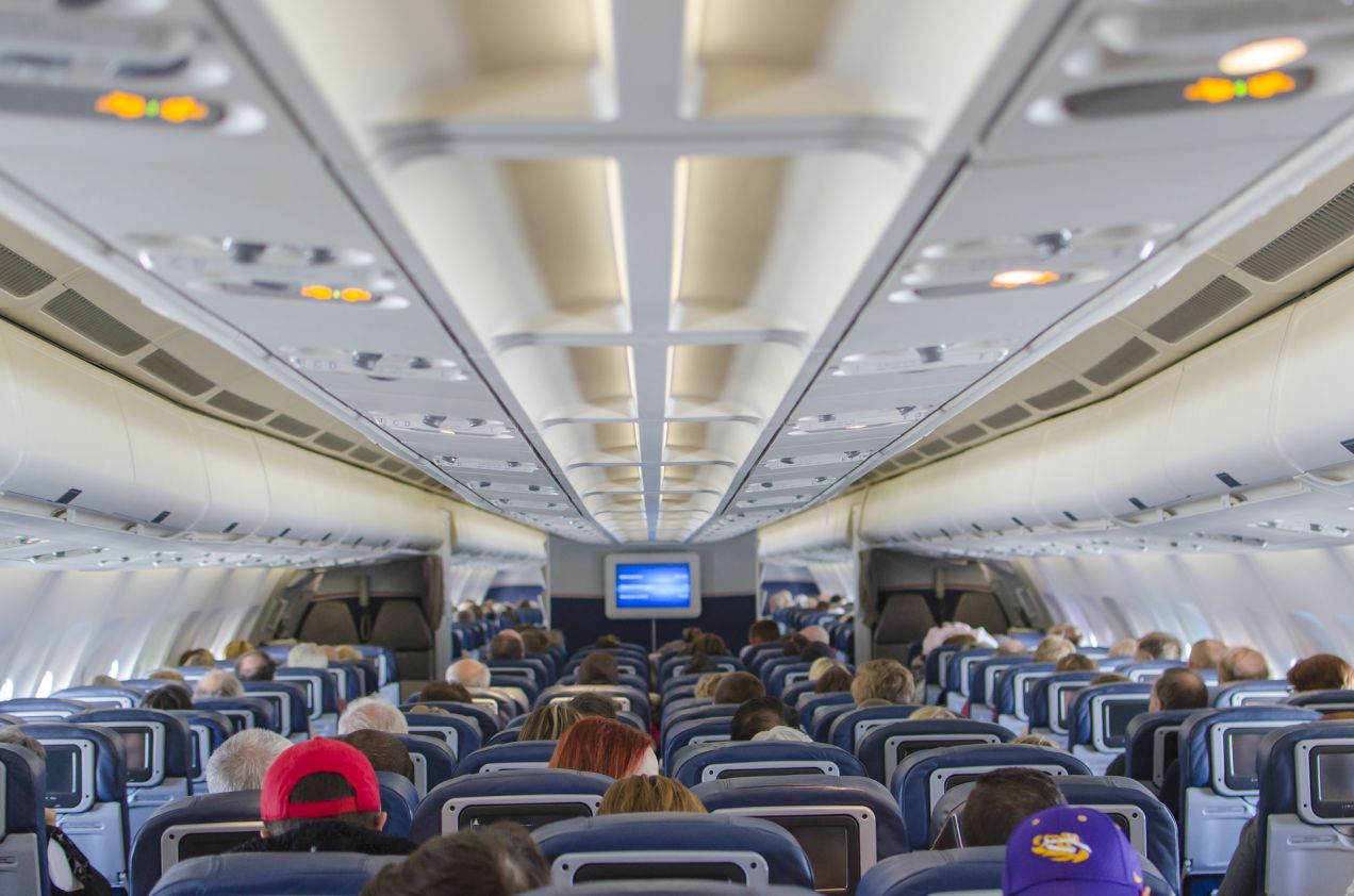 飛行機内のシート