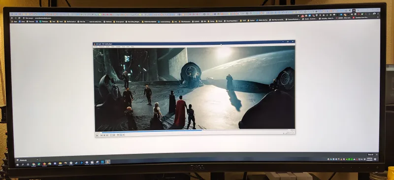 『VLC』を使って再生した通常の1080pテストムービー
