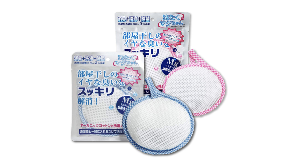合成洗剤の10倍の消臭力。マグネシウムで衣類も洗濯槽も手間なくキレイに