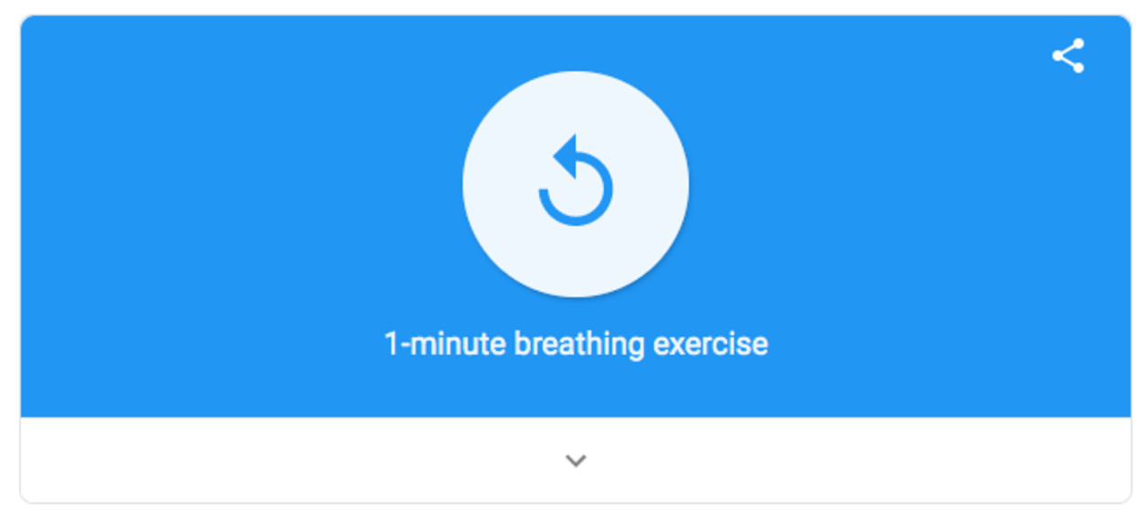 Googleの呼吸法アプリ