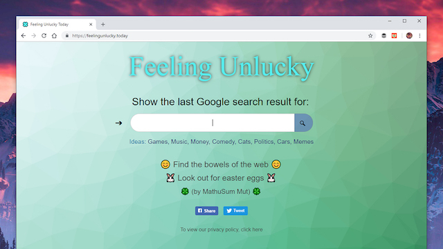 Feeling Unlucky