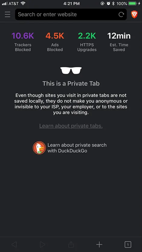 DuckDuckGo(モバイル)のスクリーンショット