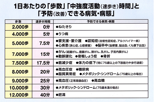 生活習慣病を1/10に。「1日8000歩/20分速歩き」の驚異的な成果とは