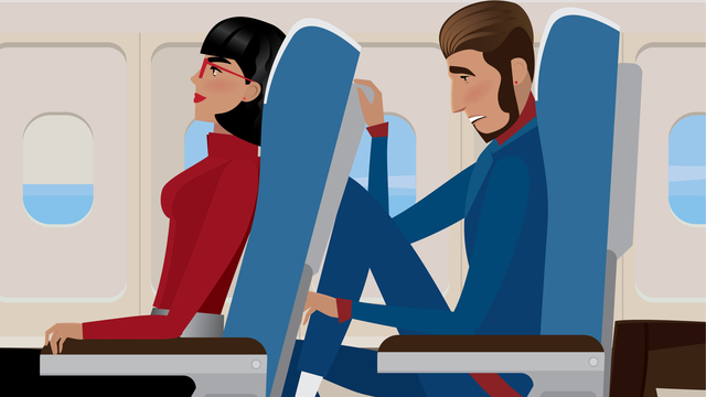 飛行機のシートを（こっそり）リクライニングさせないようにする方法