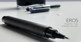 なめらかな書き心地が楽しめる。すらすら書けるフェルトペンEROS