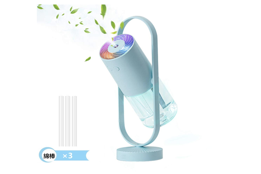 10時間使用が可能。車のドリンクホルダーにも置ける、コンパクトで多機能な加湿器