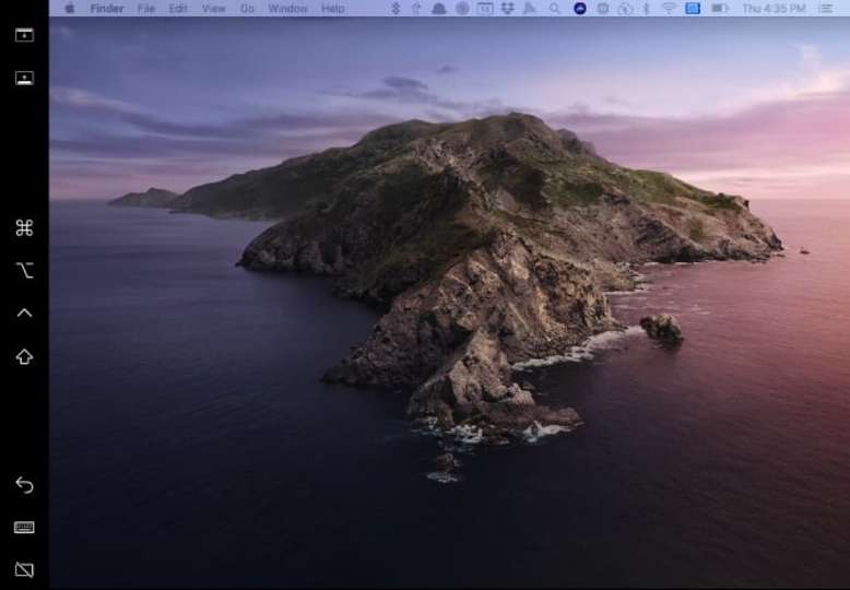 macOS Catalinaの画面