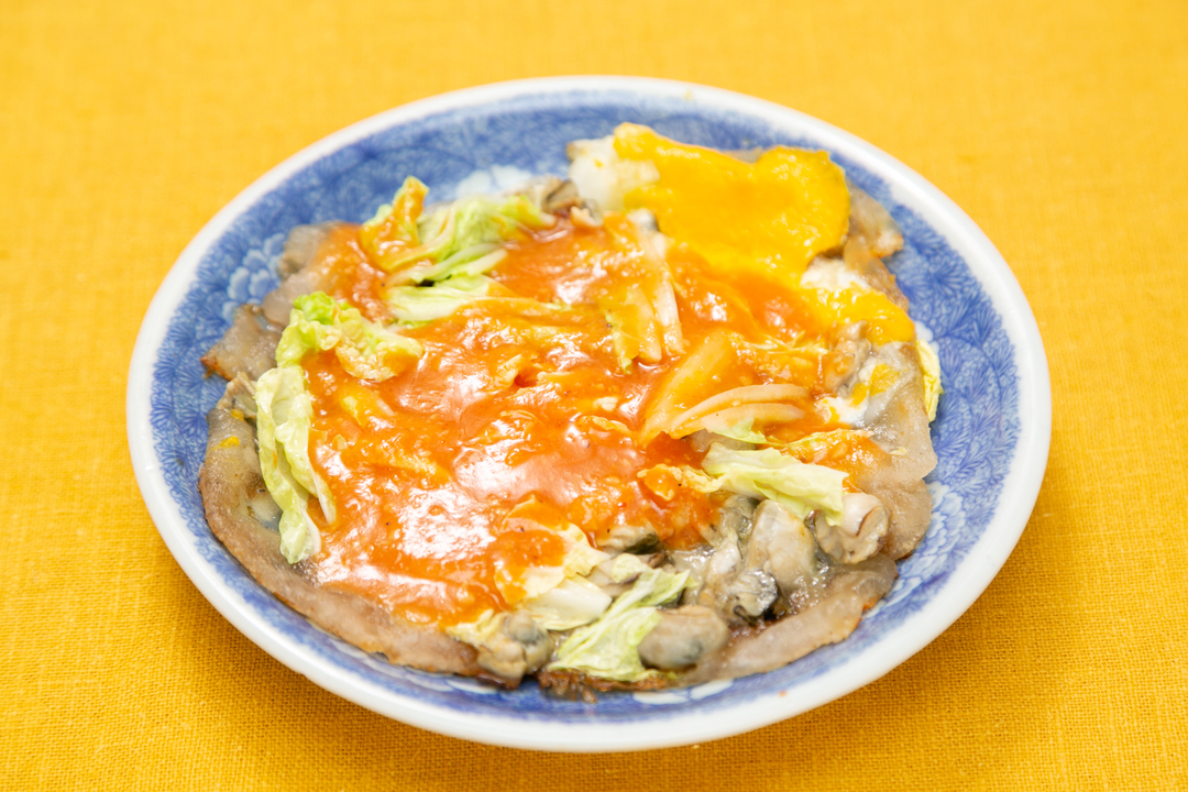 台湾・牡蠣オムレツ(蚵仔煎)