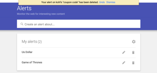Googleアラートのマイアラート