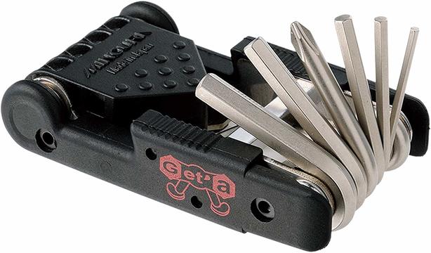 自転車乗り必見のマルチツール。工具セット、ペダルスタンド、スマホスタンドが合体