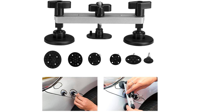 車のボディがヘコんだら、心もヘコむ。900円台の自分で補修できるツールで解決