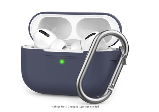 900円台のAirPods Pro専用シリコンケース。カラビナ付きでワイヤレス充電対応