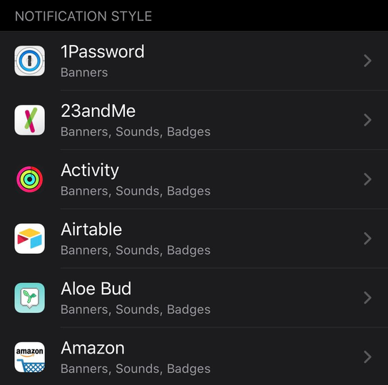 「iPhone」や「iPad」にインストールしたアプリの一覧画面