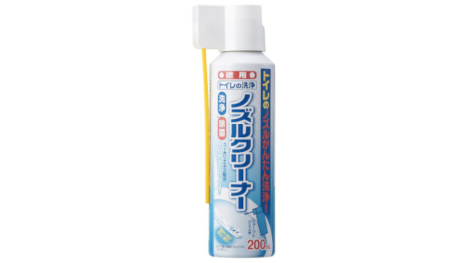 トイレのノズルや掃除しにくい噴出口の中まで、シュッとするだけでキレイにできるスプレー