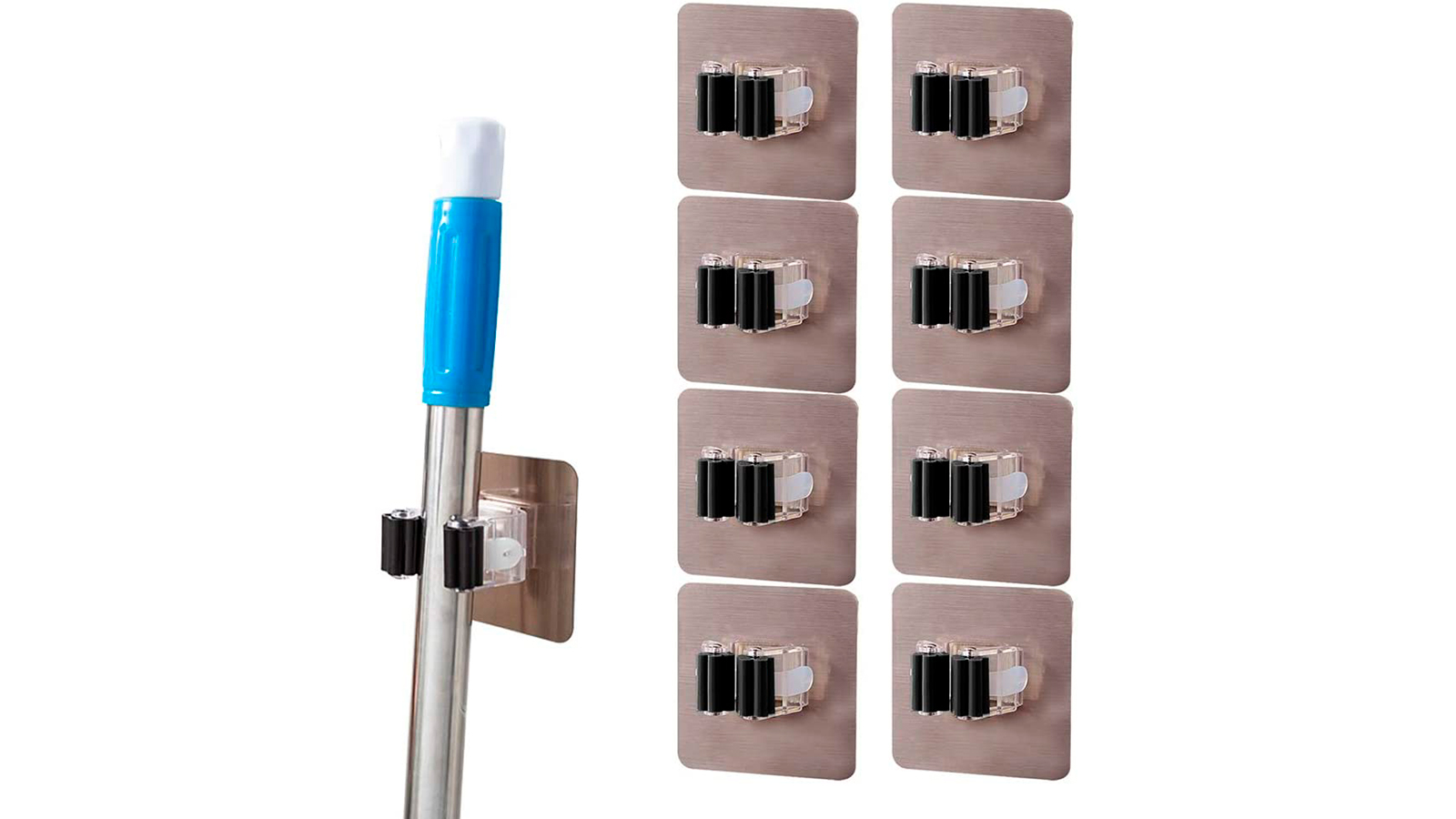 スペースに合わせた数を貼るだけ 掃除道具かけや傘立てになり 壁掛け収納し放題 ライフハッカー 日本版