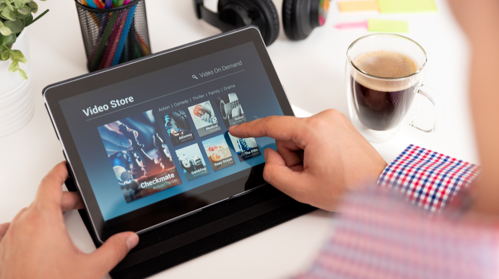 タブレットでVOD