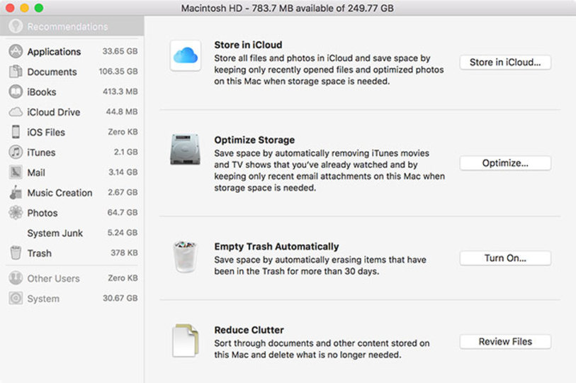 iCloudの画面