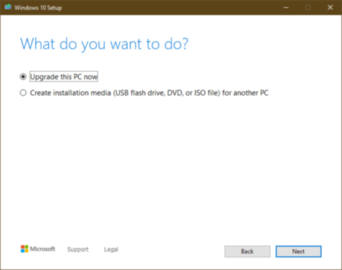 Windowsのセットアップ画面