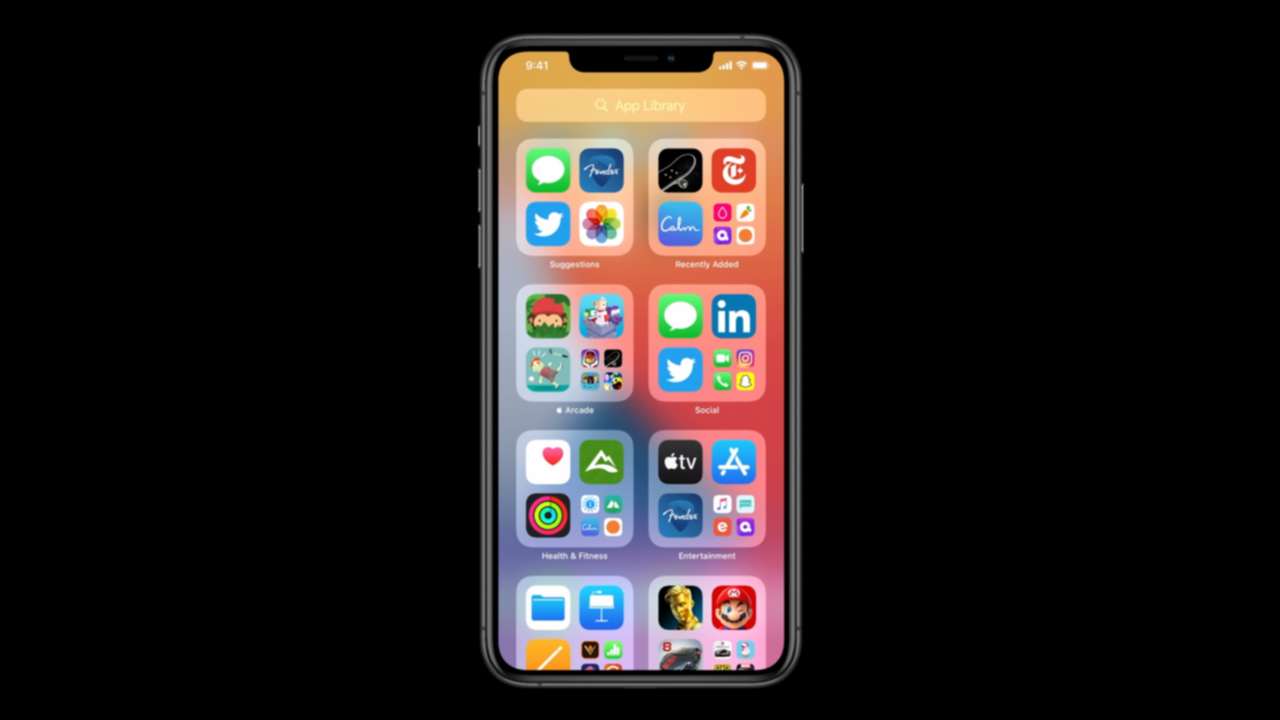 iOS14のホーム画面