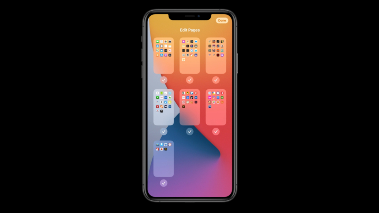 App Libraryの画面