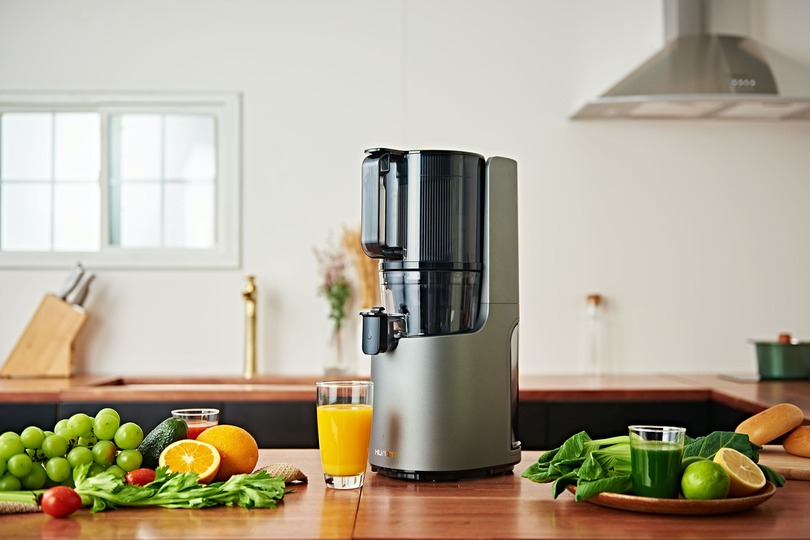 食材を丸ごと投入! ワンタッチでジュースが作れるスロージューサー「H-200」