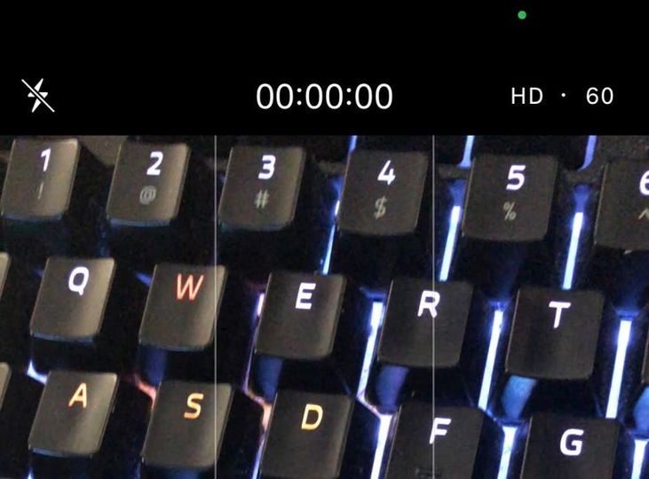 動画撮影中の画面