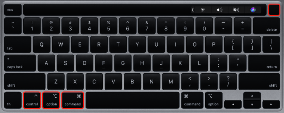 ショートカットキーがマークしてあるキーボード