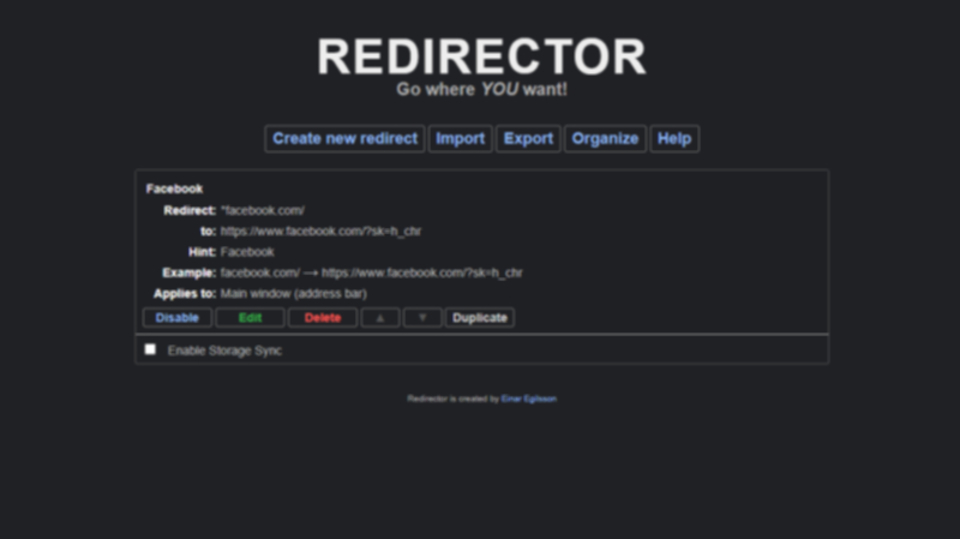 Redirector