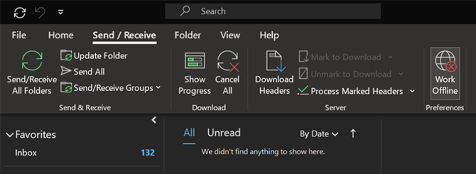 disable-offline-outlook