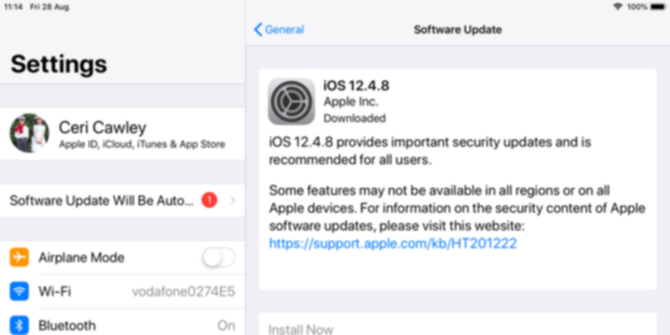 iOSの設定