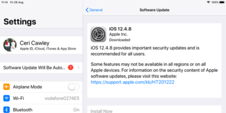iOSの設定