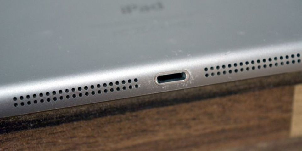 iPadの充電ケーブルのポート