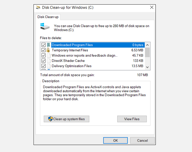 windows-free-space