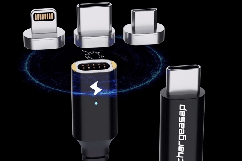 USB-CでPD100W充電可能! チップ交換式マグネットケーブルが登場