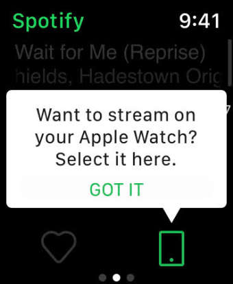 Apple WatchのSpotifyアプリ