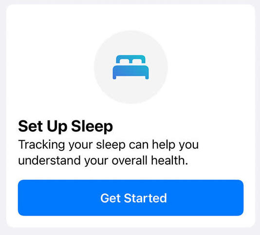 睡眠モードセットアップ画面