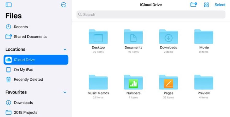 iCloudドライブ
