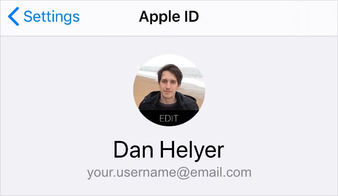 Apple IDの画面
