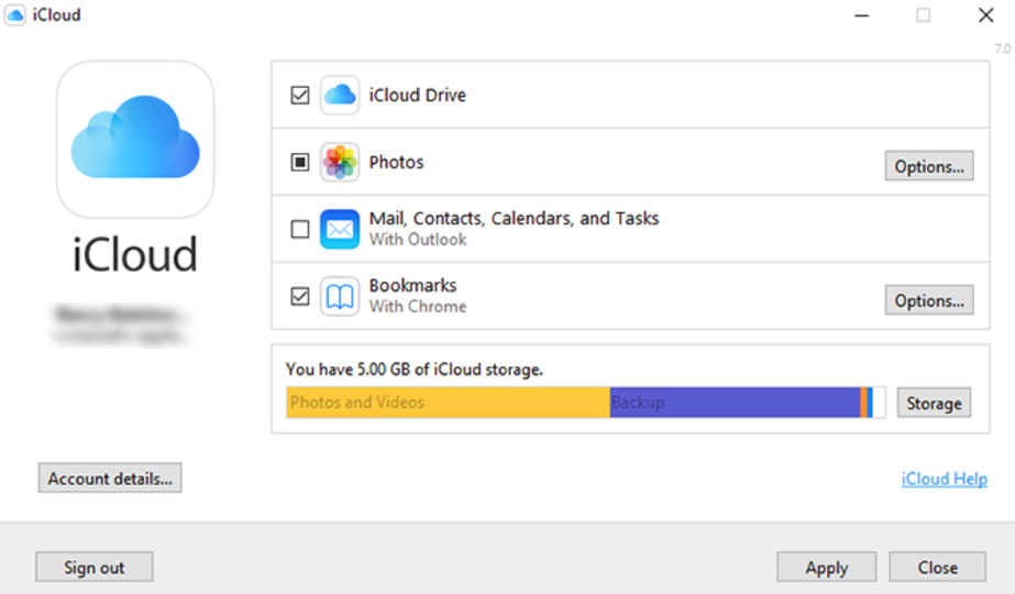 iCloud-Windows