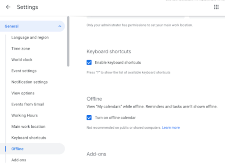 Googleカレンダーの設定