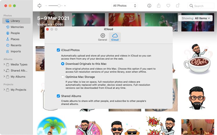 iCloudの環境設定